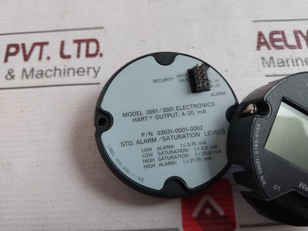 Rosemount 03031-0193-0103 Pressure Transmitter Lcd Display 4-20 Ma 80055927
