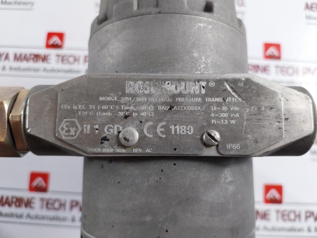 Rosemount 0305RC22B11L4 3051/3001 Fieldbus Pressure Transmitter -1000/+2480 mbar