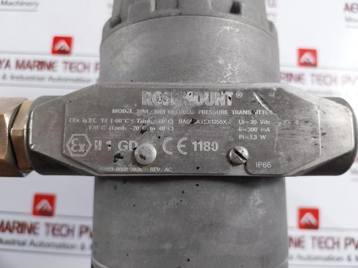 Rosemount 0305RC22B11L4 3051/3001 Fieldbus Pressure Transmitter -1000/+2480 mbar