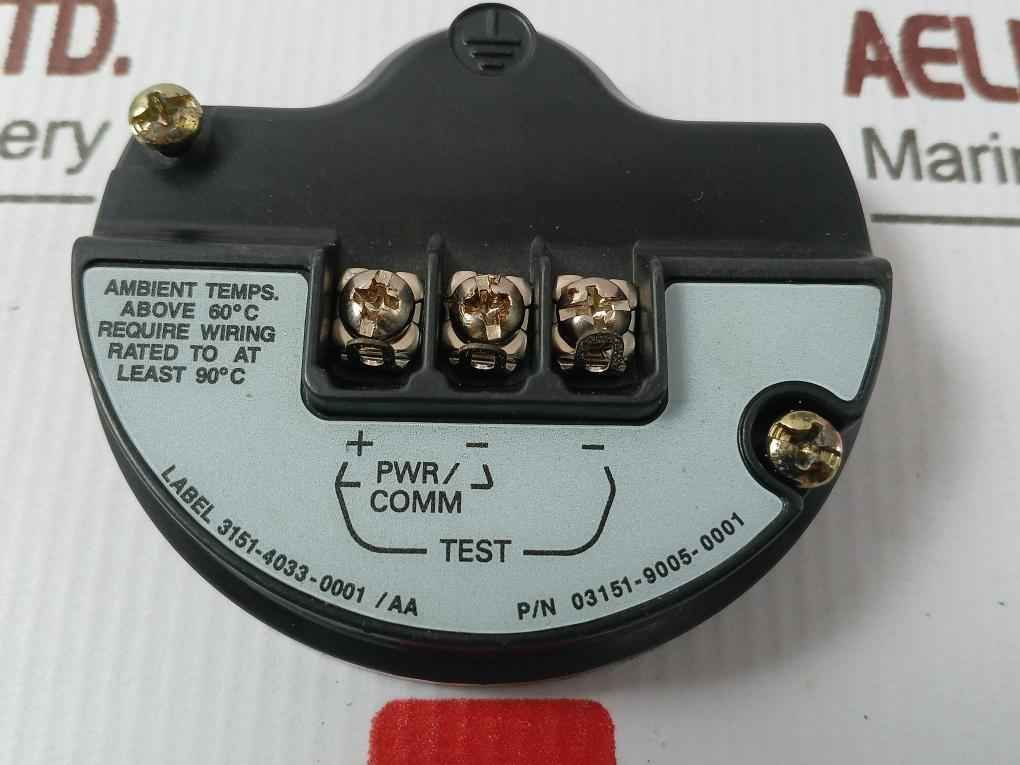 Rosemount 03151-9005-0001 Terminal Block Label 3151-4033-0001/Aa