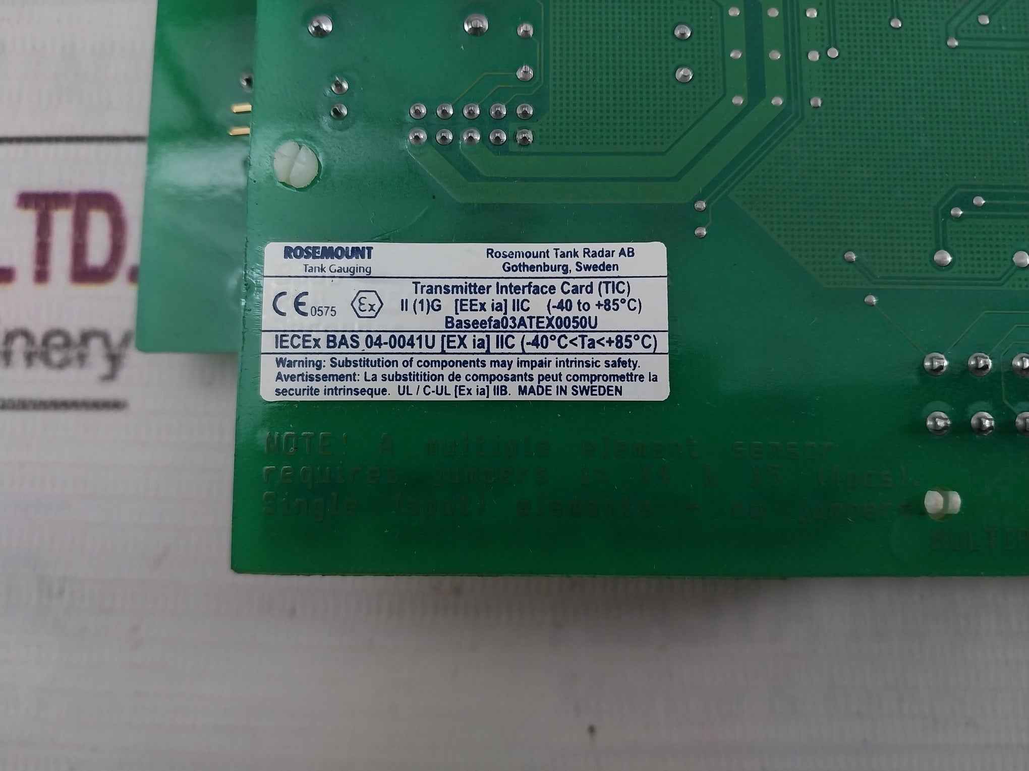 Rosemount 03151-9005-0023 Transmitter Terminal Head 60C P0002136 Akah1512