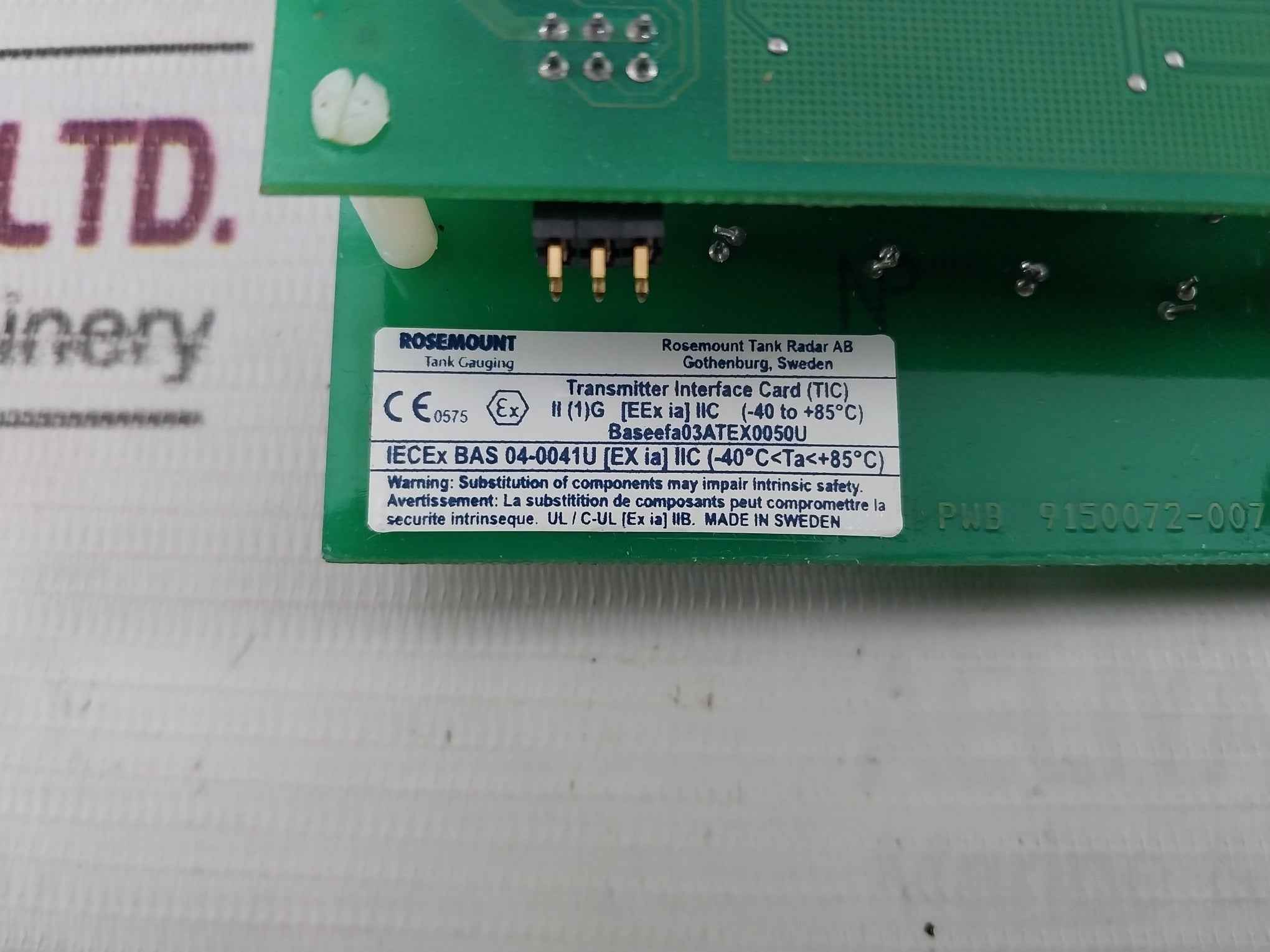 Rosemount 03151-9005-0023 Transmitter Terminal Head 60C P0002136 Akah1512