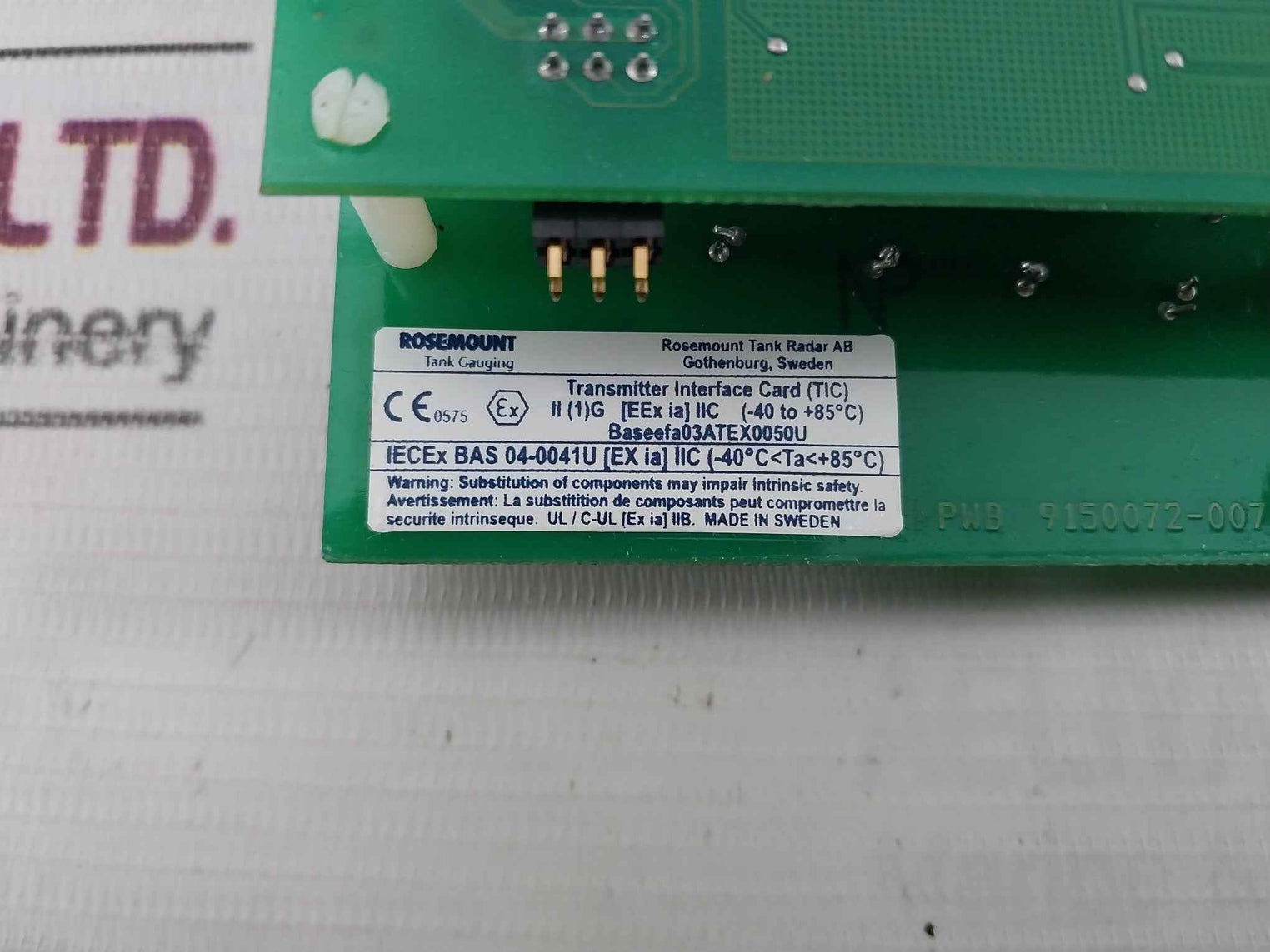 Rosemount 03151-9005-0023 Transmitter Terminal Head 60C P0002136 Akah1512