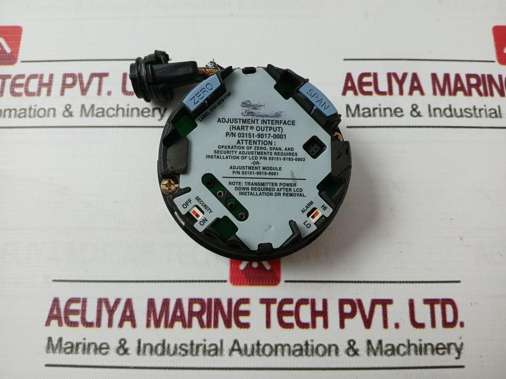 Rosemount 03151-9017-0001 Adjustment Interface (Hart Output) 03151-4701-0004
