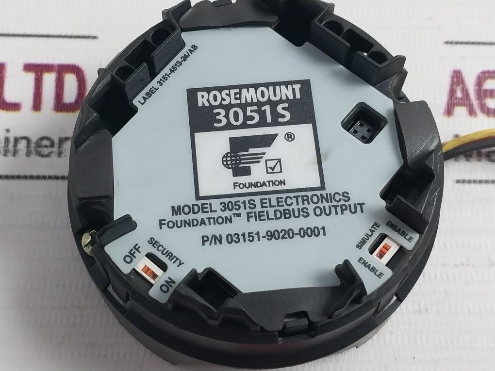 Rosemount 03151-9020-0001 Electronics Foundation Fieldbus Output Module 94V-0