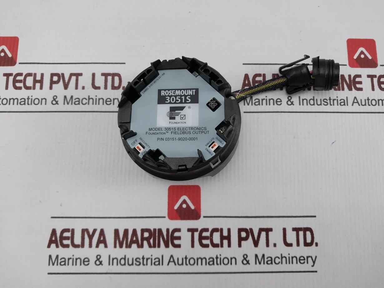 Rosemount 03151-9020-0001 Foundation Fieldbus Pressure Transmitter 94V-0