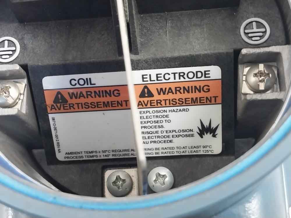 ROSEMOUNT 08712-0571-0012 Magnetic Flowmeter Sensor Rev AA 08732-0829-0022