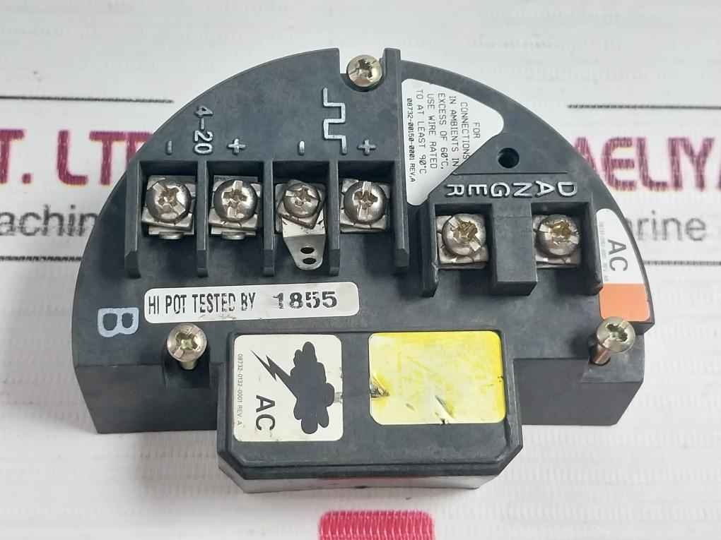 Rosemount 08732-0002-0002 Terminal Block Assembly 60°C