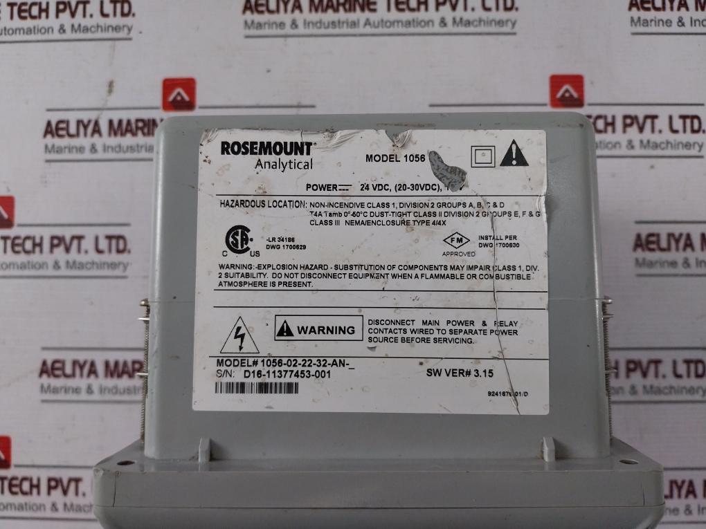 Rosemount 1056-02-22-32-an Dual Channel Transmitter 1056 24Vdc