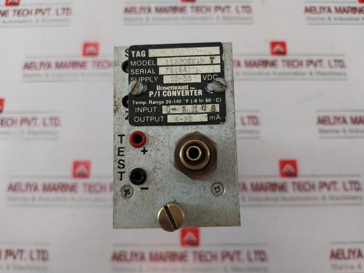 Rosemount 1133c6e1n T P/i Converter 12-55v Dc 4-20 Ma