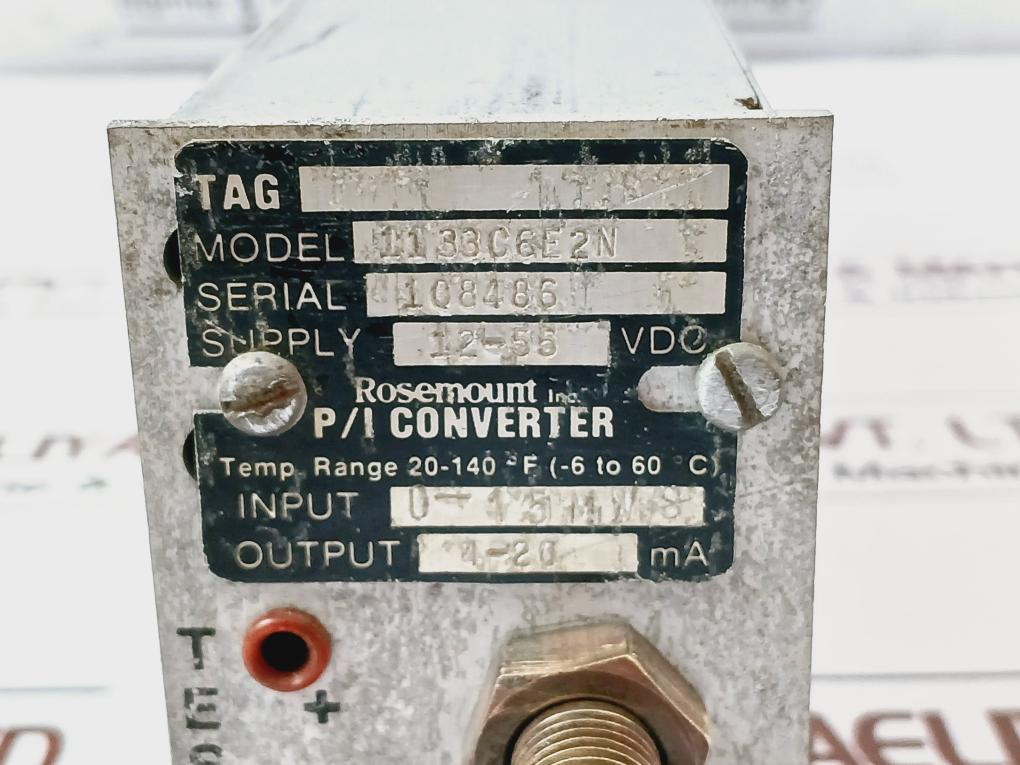 Rosemount 1133r1a0n0,1133c6e2n(P/i Converter),rme-pr23(Pressure Transducer) Rack