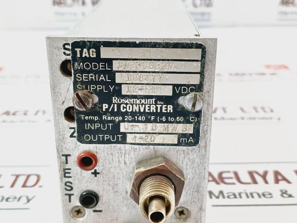 Rosemount 1133r1a0n0,1133c6e2n(P/i Converter),rme-pr23(Pressure Transducer) Rack