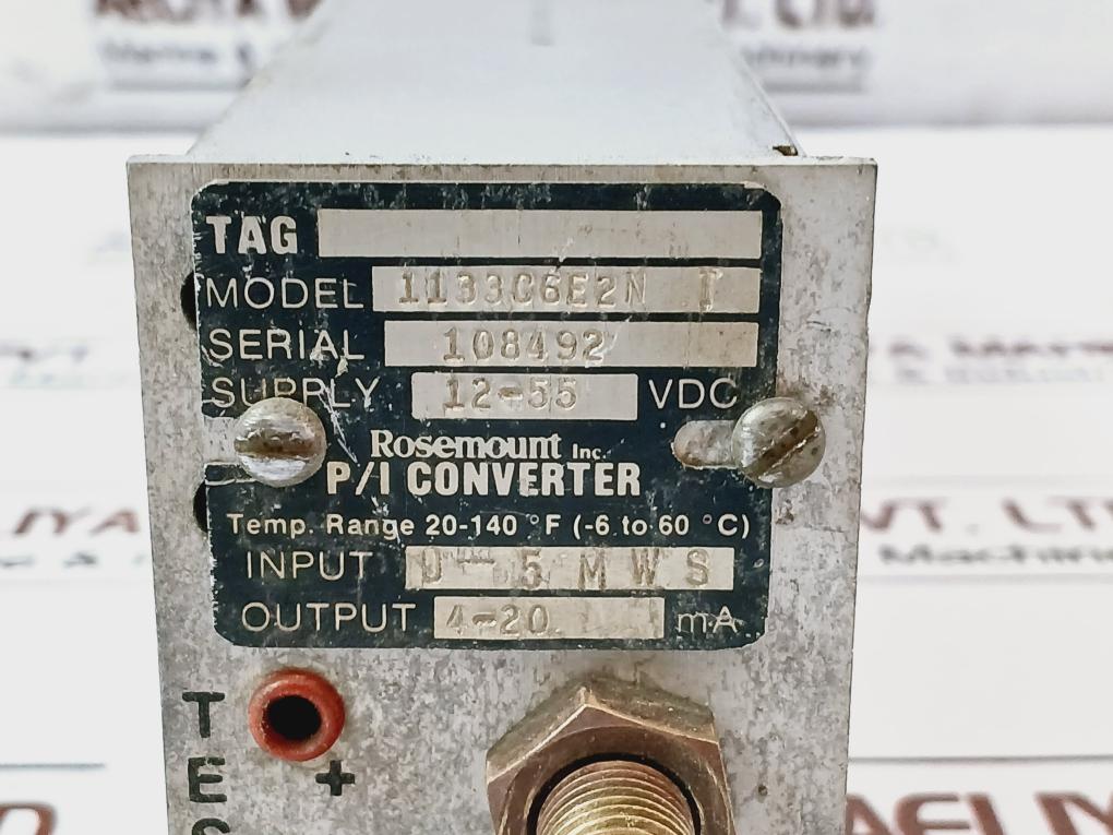 Rosemount 1133r1a0n0,1133c6e2n(P/i Converter),rme-pr23(Pressure Transducer) Rack