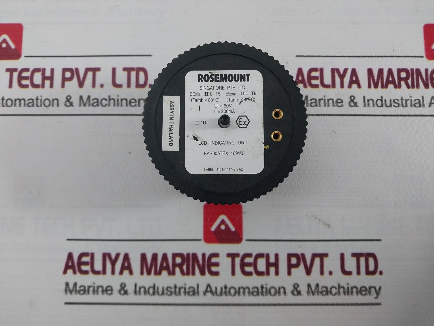 Rosemount 1151-1417-2/Ac Lcd Indicating Unit Bas00Atex 1091U