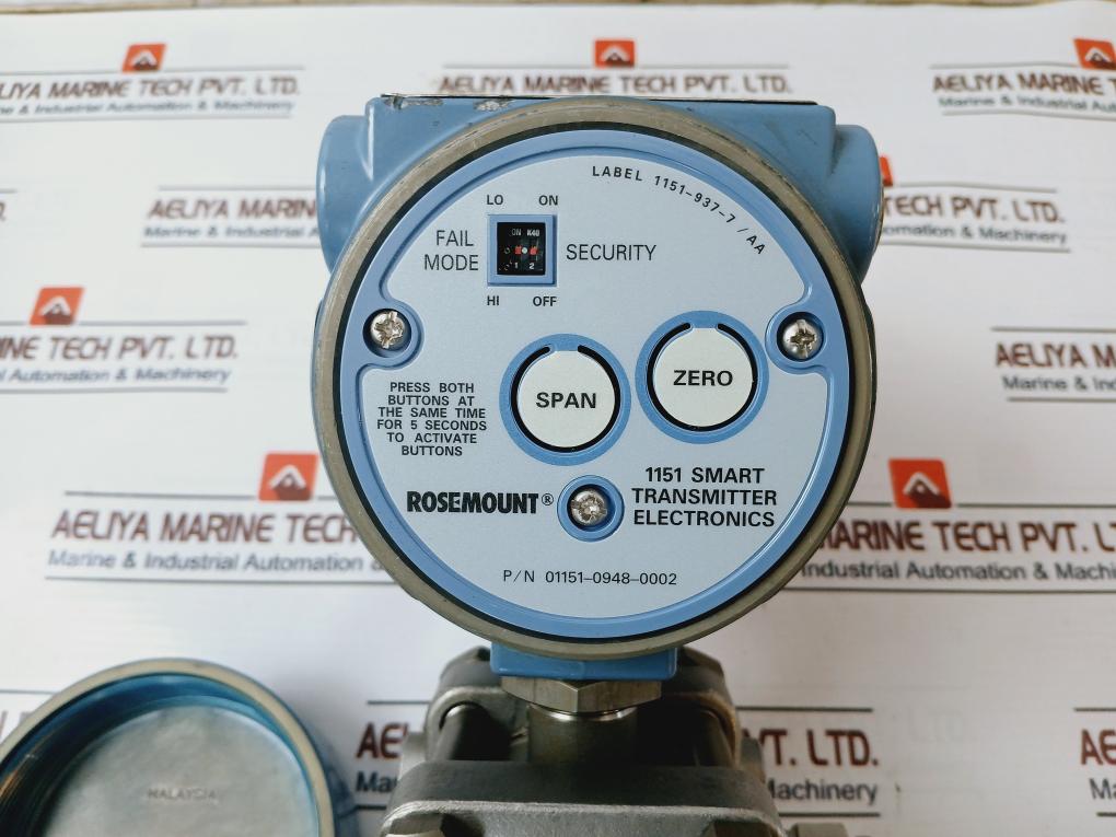 Rosemount 1151Dp4S22M4B1Df Alphaline Pressure Transmitter