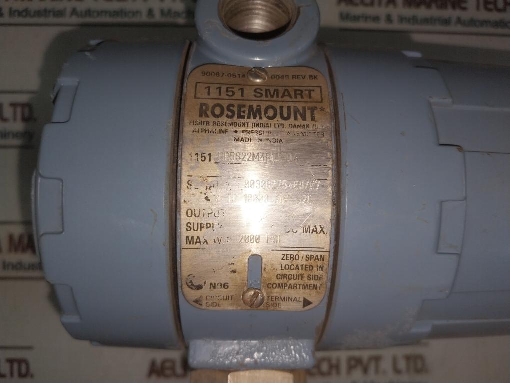 Rosemount 1151 Dp5S22M4B1Dfq4 Pressure Transmitter 01151-0948-0002