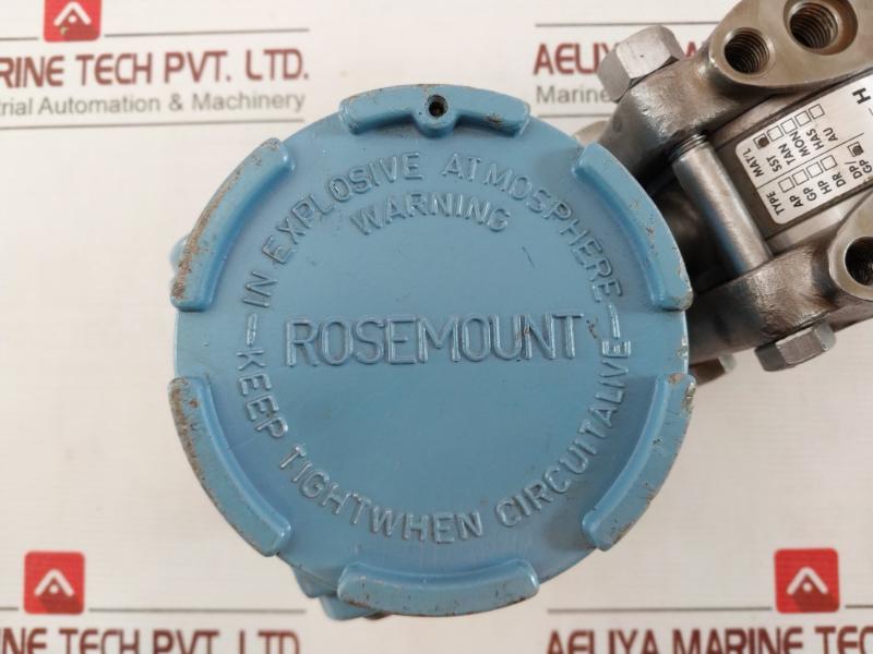 Rosemount 115 1Dp6E12B2 Pressure Transmitter Gp Rev: L 45Vdc 2000 Psi 4-20 Ma