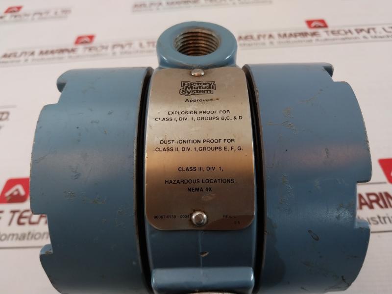 Rosemount 115 1Dp6E12B2 Pressure Transmitter Gp Rev: L 45Vdc 2000 Psi 4-20 Ma