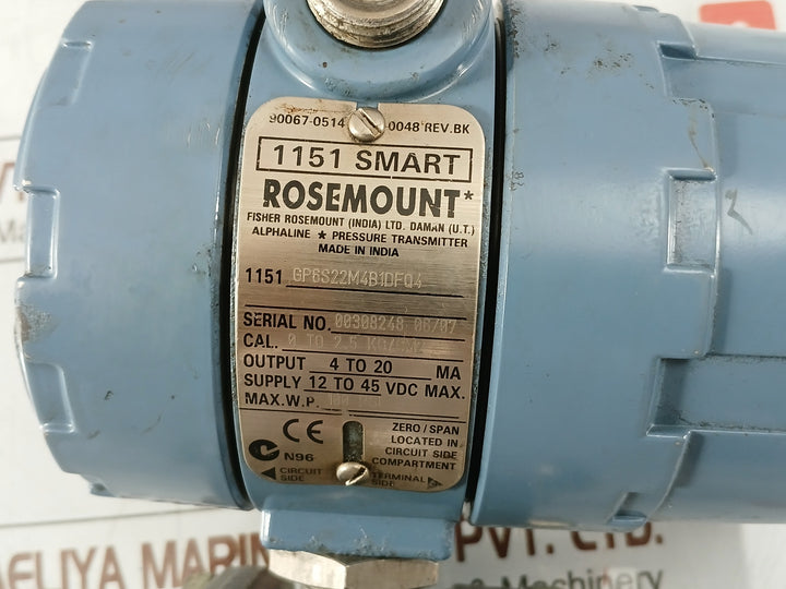 Rosemount 1151Gp6S22M4B1Dfq4 Pressure Transmitter