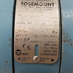 Rosemount 1151 Gp6S22S1M7B1Q4 Pressure Transmitter 01151-0948-0002