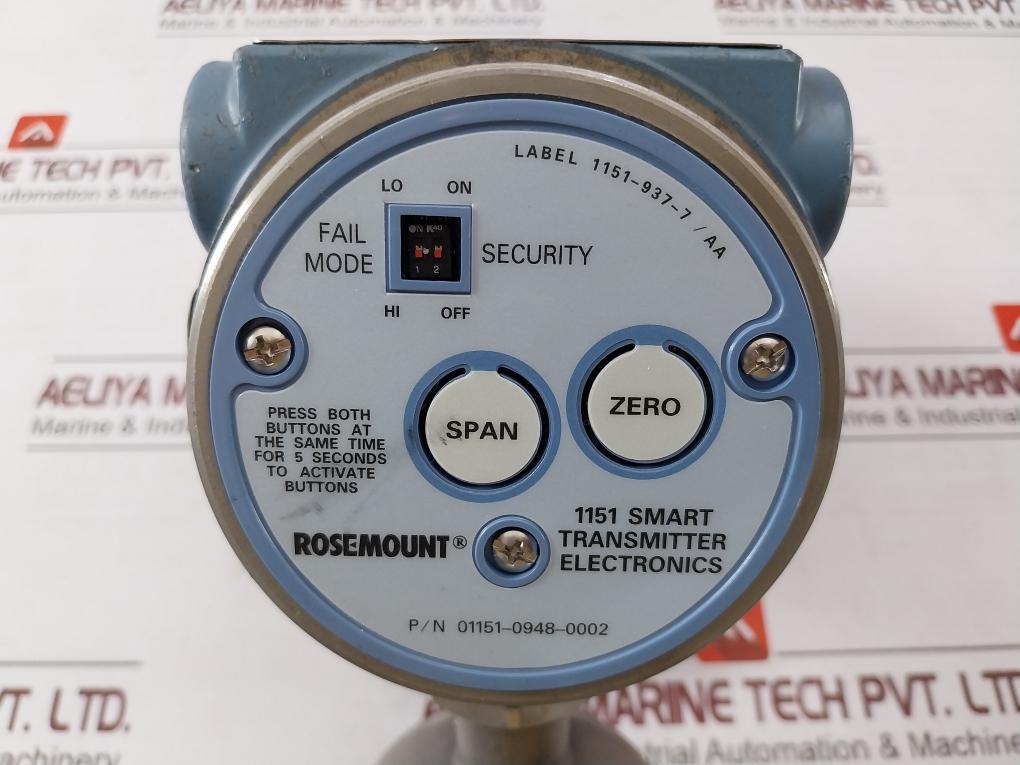 Rosemount 1151 Gp6S22S1M7B1Q4 Pressure Transmitter 01151-0948-0002