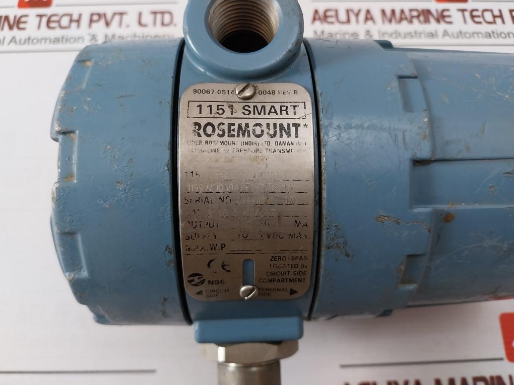 Rosemount 1151 Gp6S22S1M7B1Q4 Pressure Transmitter 01151-0948-0002