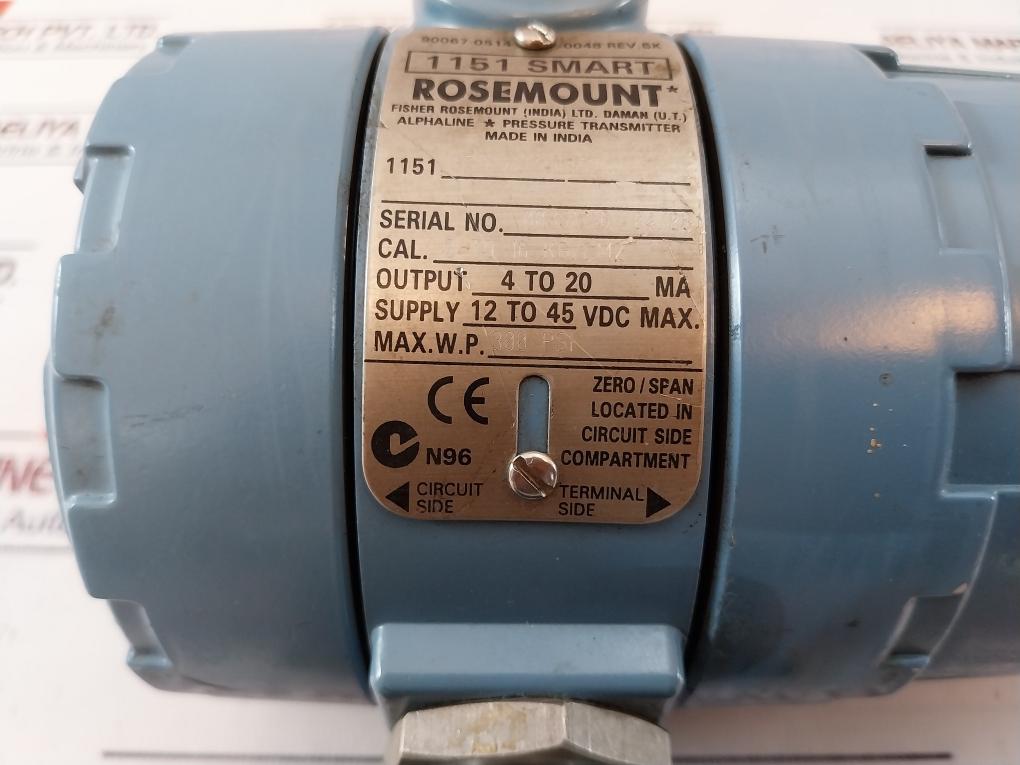 ROSEMOUNT 1151GP7S22M4B1DF Pressure Transmitter 01151-0948-0002