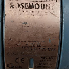 Rosemount 1151 Gp7S22M7B1Q4 Pressure Transmitter Rev Bk 300 Psi 90067-0514-0048