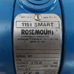 Rosemount 1151Gp7S22S1M7B104 Alphaline Pressure Transmitter Synchronous Motor