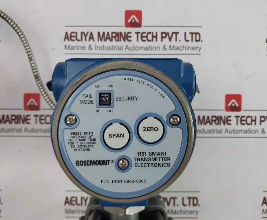 Rosemount 1151Gp7S22S1M7B104 Alphaline Pressure Transmitter Synchronous Motor