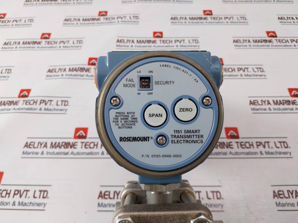 ROSEMOUNT 1151 SMART Pressure Transmitter 01151-0948-0002 112-02