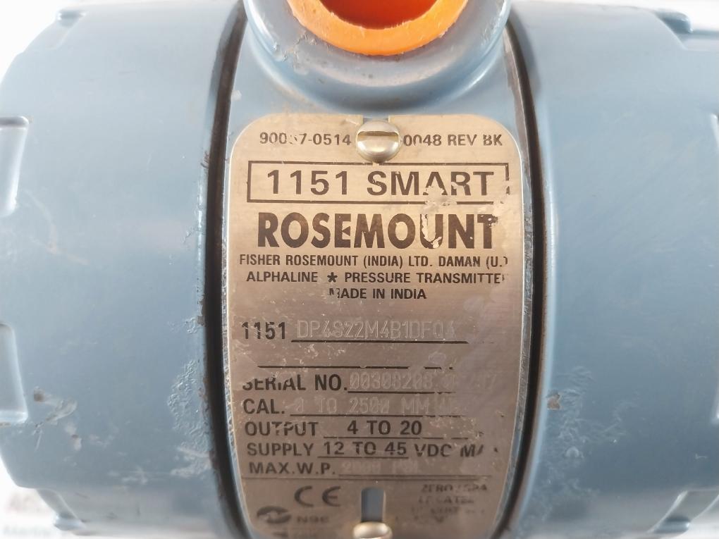 Rosemount 1151 Smart Pressure Transmitter 01151-0948-0002, 12 To 45 V