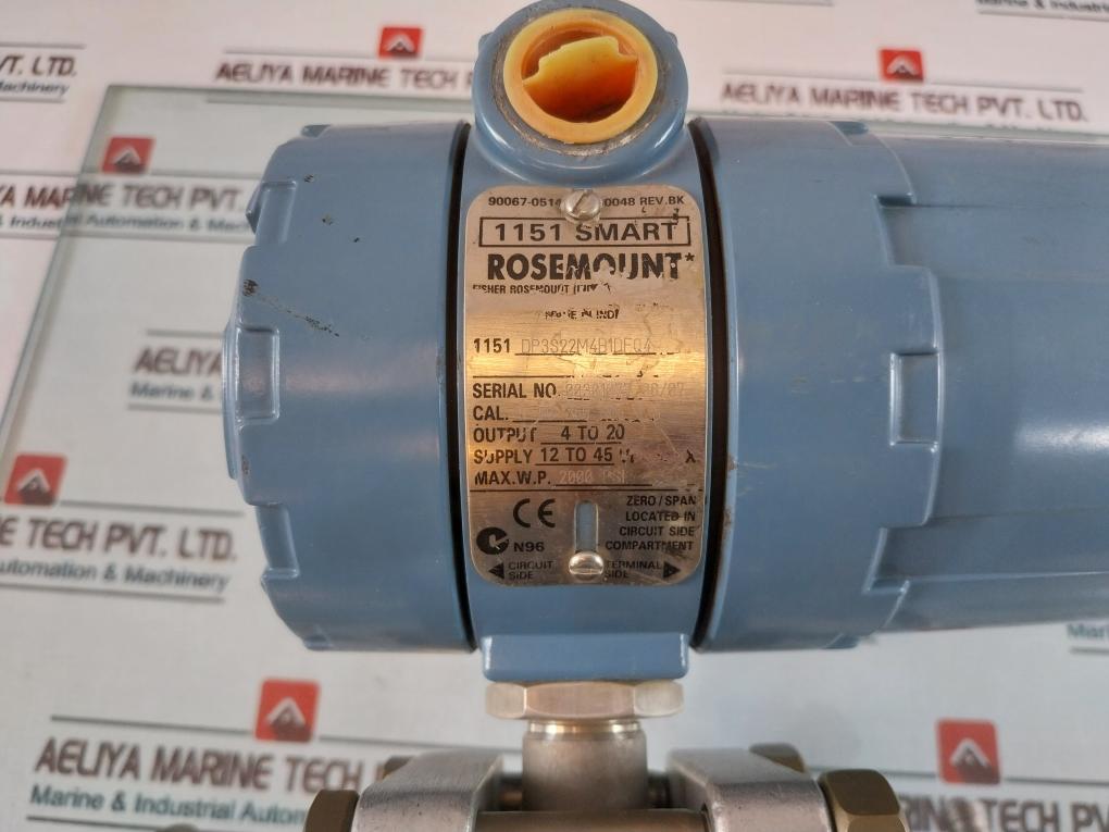 Rosemount 1151 Smart Pressure Transmitter 01151-0948-0002