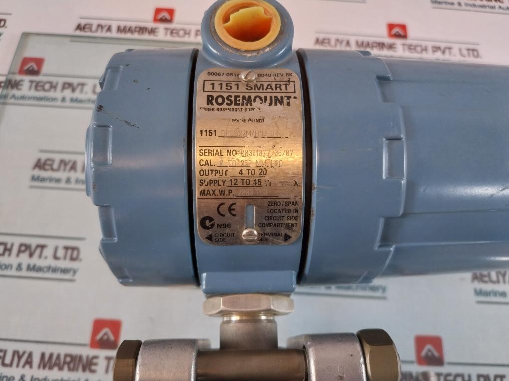 Rosemount 1151 Smart Pressure Transmitter 01151-0948-0002