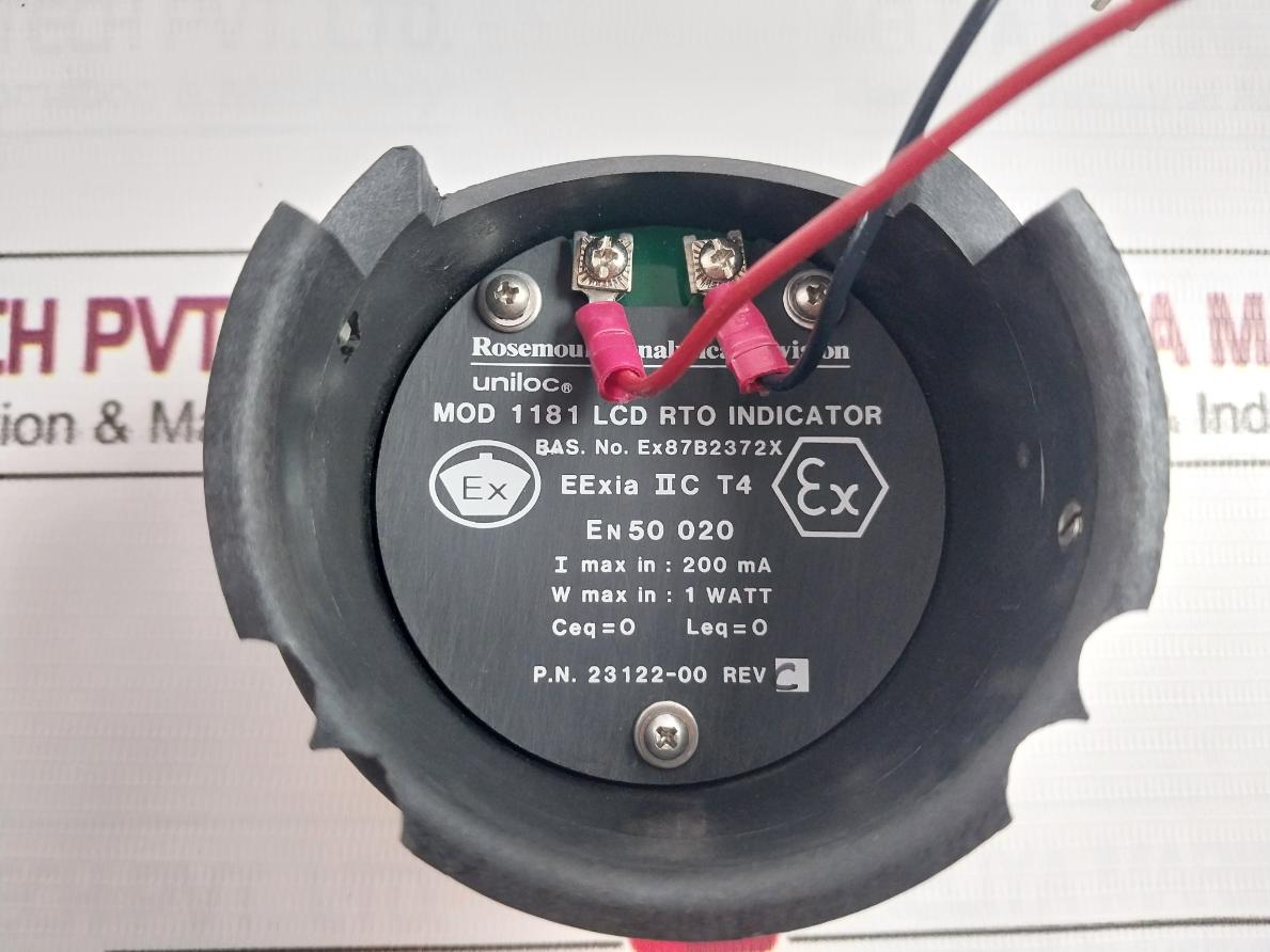 Rosemount 1181 Lcd Rto Indicator 9240809 200 Ma