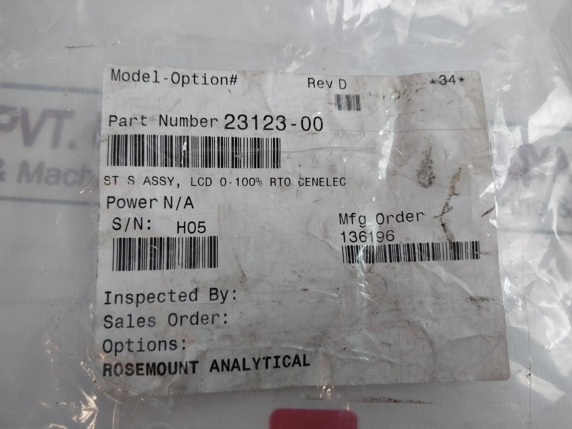 Rosemount 1181 Lcd Rto Indicator 9240809 200 Ma