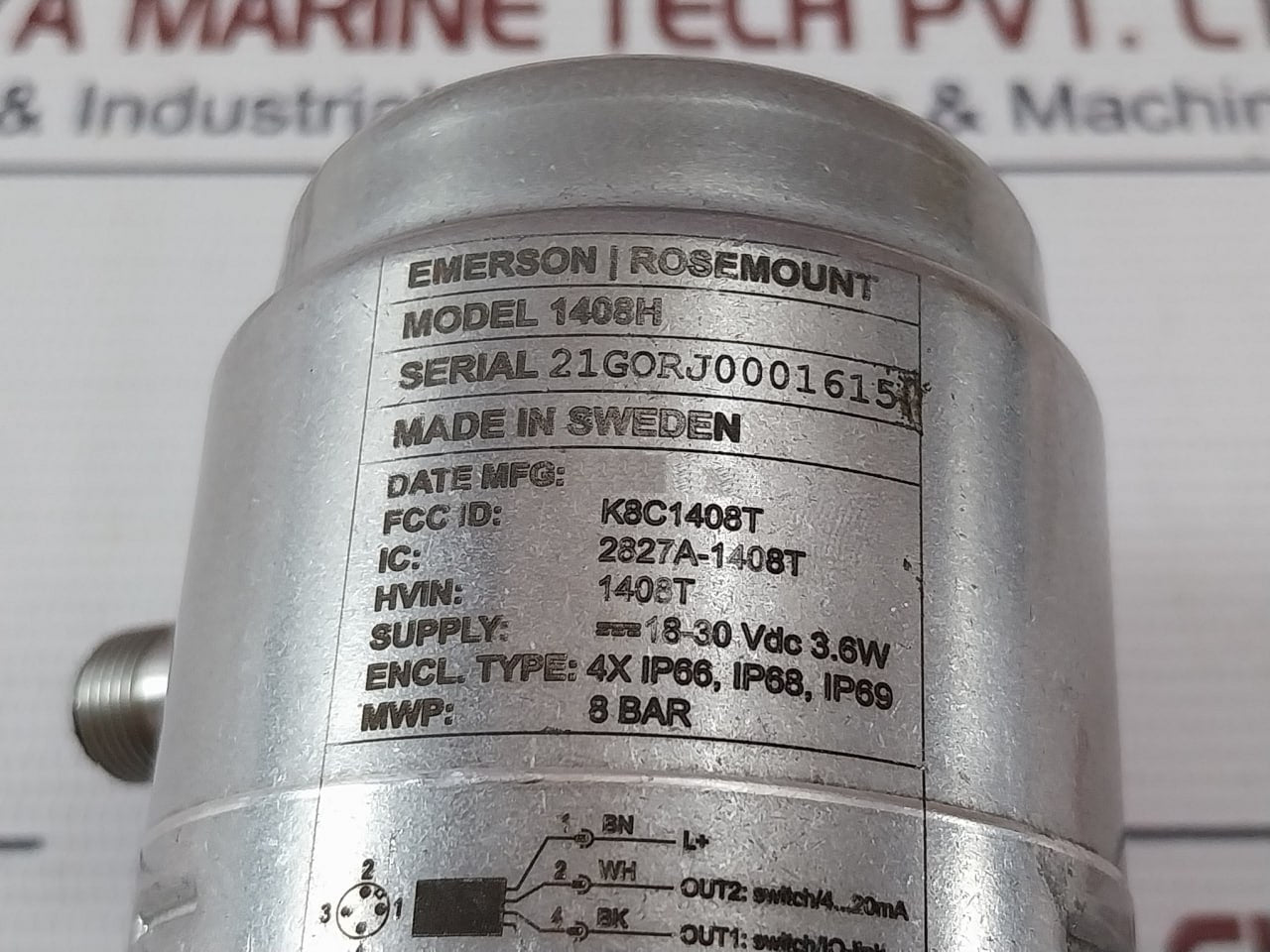 Rosemount 1408H Radar Level Transmitter 18-30Vdc 3.6W