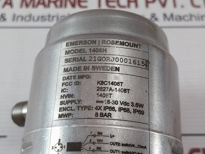 Rosemount 1408H Radar Level Transmitter 18-30Vdc 3.6W