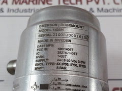 Rosemount 1408H Radar Level Transmitter 18-30Vdc 3.6W