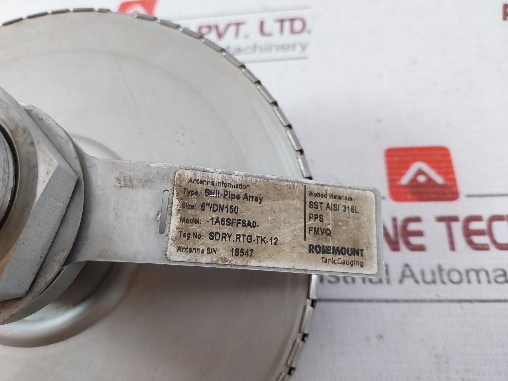 Rosemount 1A6Sff6A0 Still-pipe Array Antenna Sst Aisi 316L