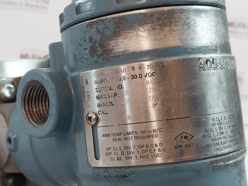 Rosemount 2051Cd2A02A1Ah2B1K5M5D404 Pressure Transmitter 3626Psi/250Bar R110324