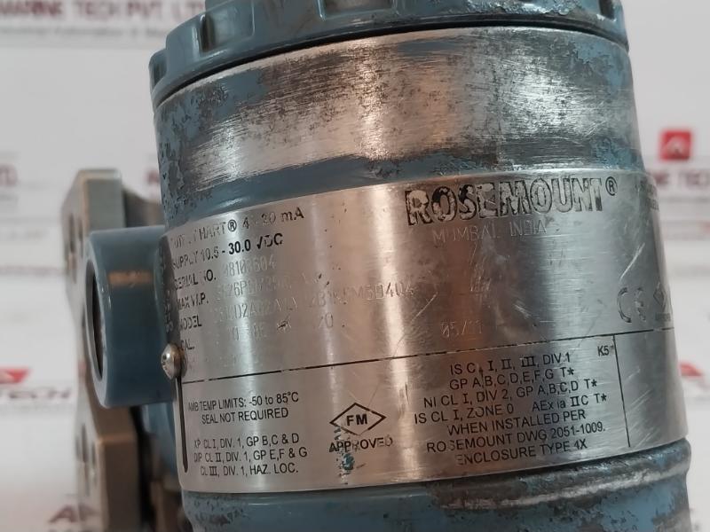 Rosemount 2051Cd2A02A1Ah2B1K5M5D404 Pressure Transmitter 3626Psi/250Bar R110324