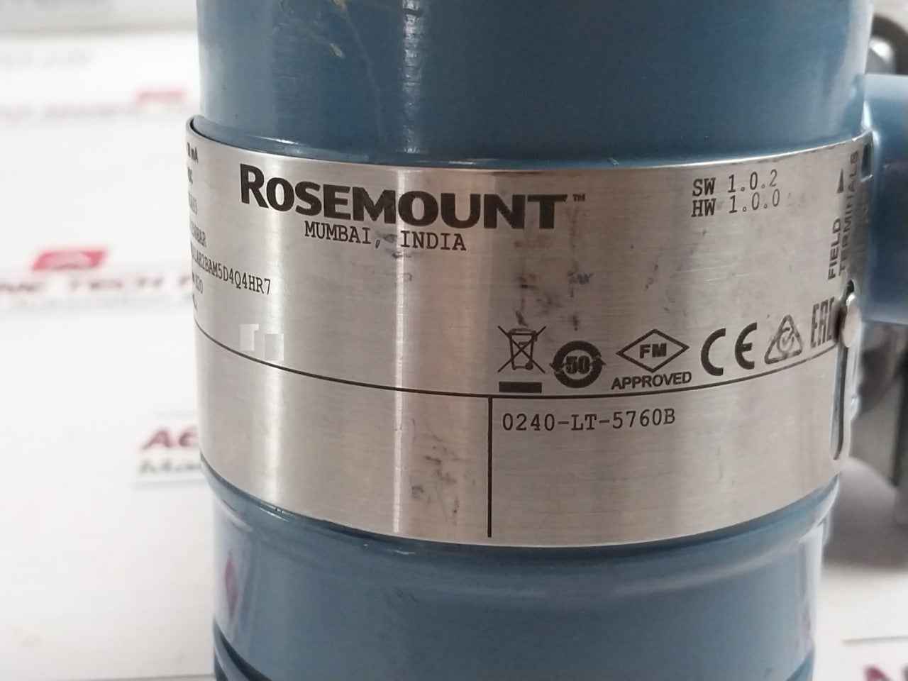 Rosemount 2051Cd2A02A1Ah2Bam5D4Q4Hr7 Pressure Transmitter 3626Psi/250Bar 4-20Ma