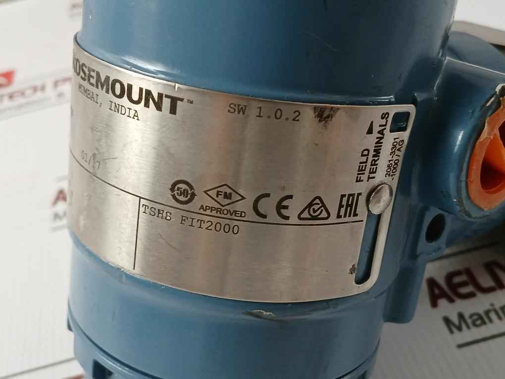Rosemount 2051cd3a22a1ab4m5d4q4 Hart Pressure Transmitter 4–20 Ma 10.5–42.4 Vdc