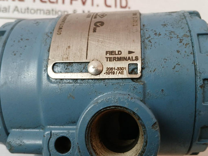 Rosemount 2051Cd3A22A1As1D4K5M5Q4Df Hart Pressure Transmitter 4-20Ma 1.0.1