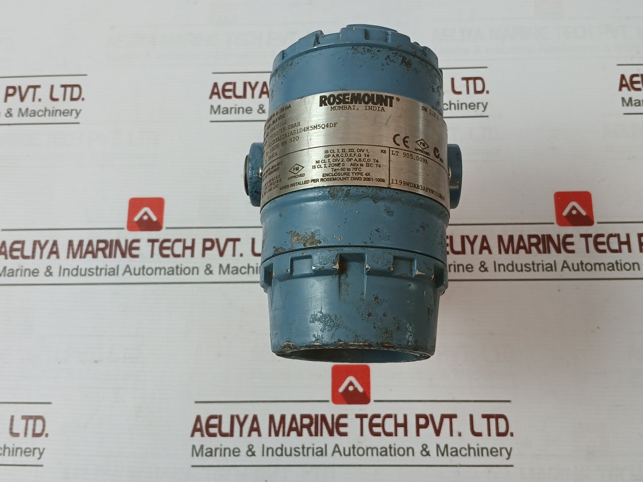 Rosemount 2051Cd3A22A1As1D4K5M5Q4Df Hart Pressure Transmitter 4-20Ma 1.0.1