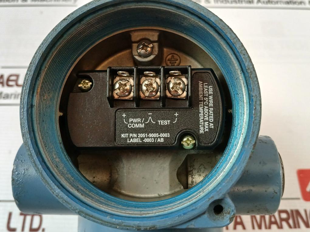 Rosemount 2051Cd3A22A1As1D4K5M5Q4Df Hart Pressure Transmitter 4-20Ma 1.0.1