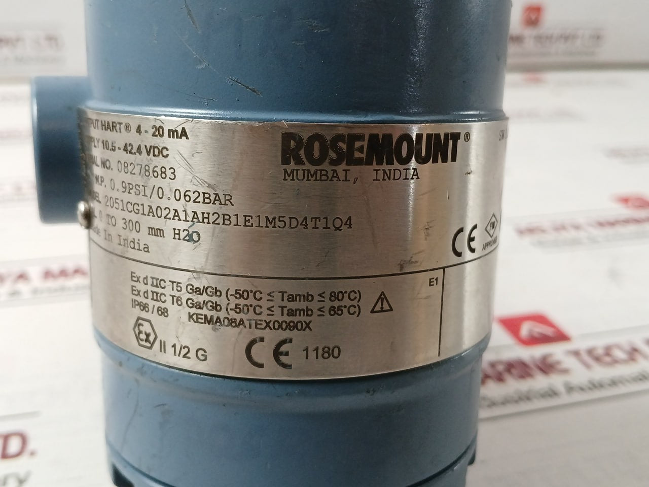 Rosemount 2051Cg1A02A1Ah2B1E1M5D4T1Q4 Pressure Transmitter 0.9Psi/0.062 Bar