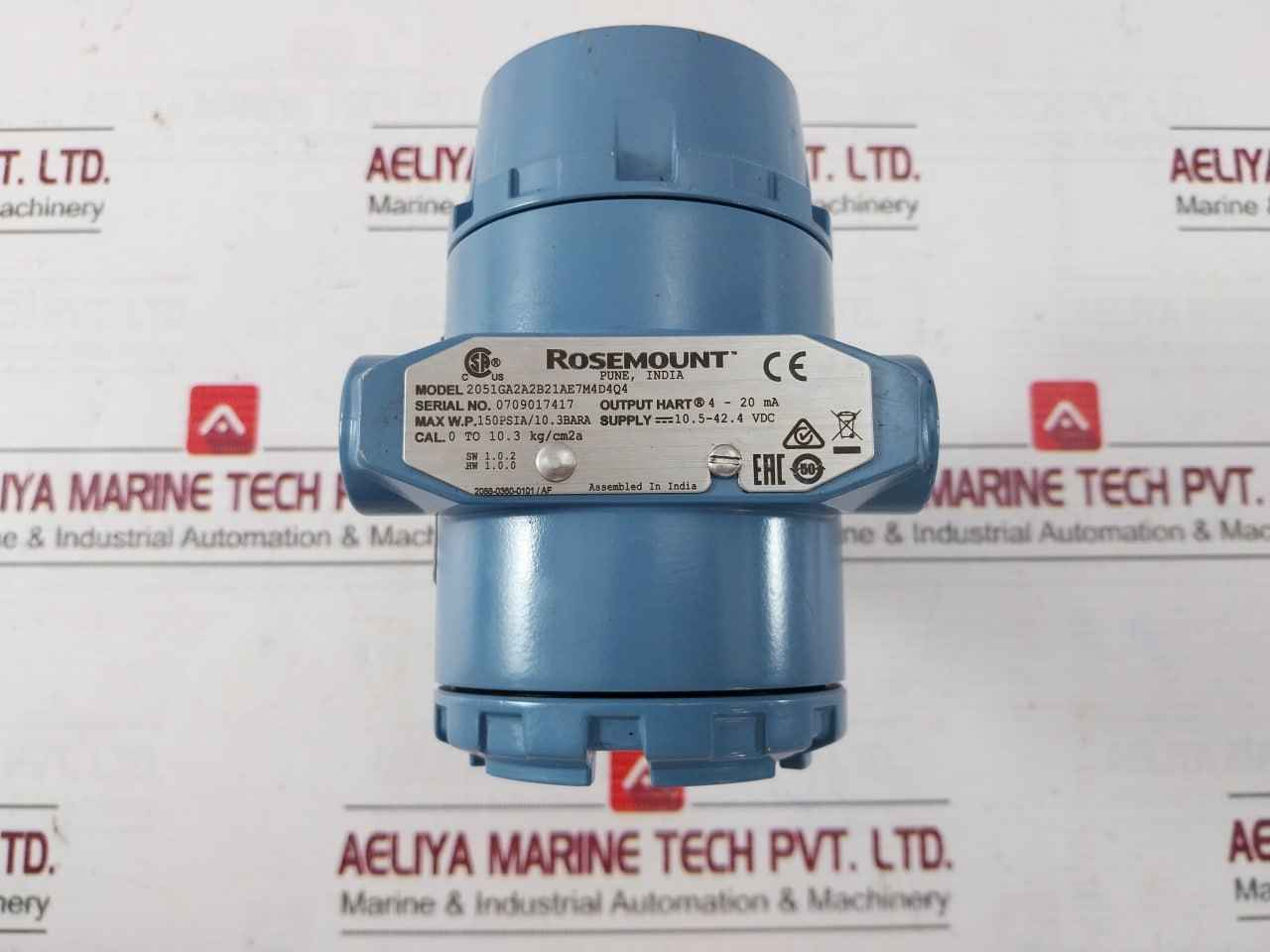 Rosemount 2051Ga2A2B21Ae7M4D4Q4 Hart Pressure Transmitter 150Psia/10.3Bara