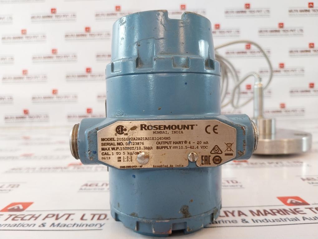 Rosemount 2051GP2A2B21AS1E1Q4D4M5 Pressure Transmitter 03031-0332-0015